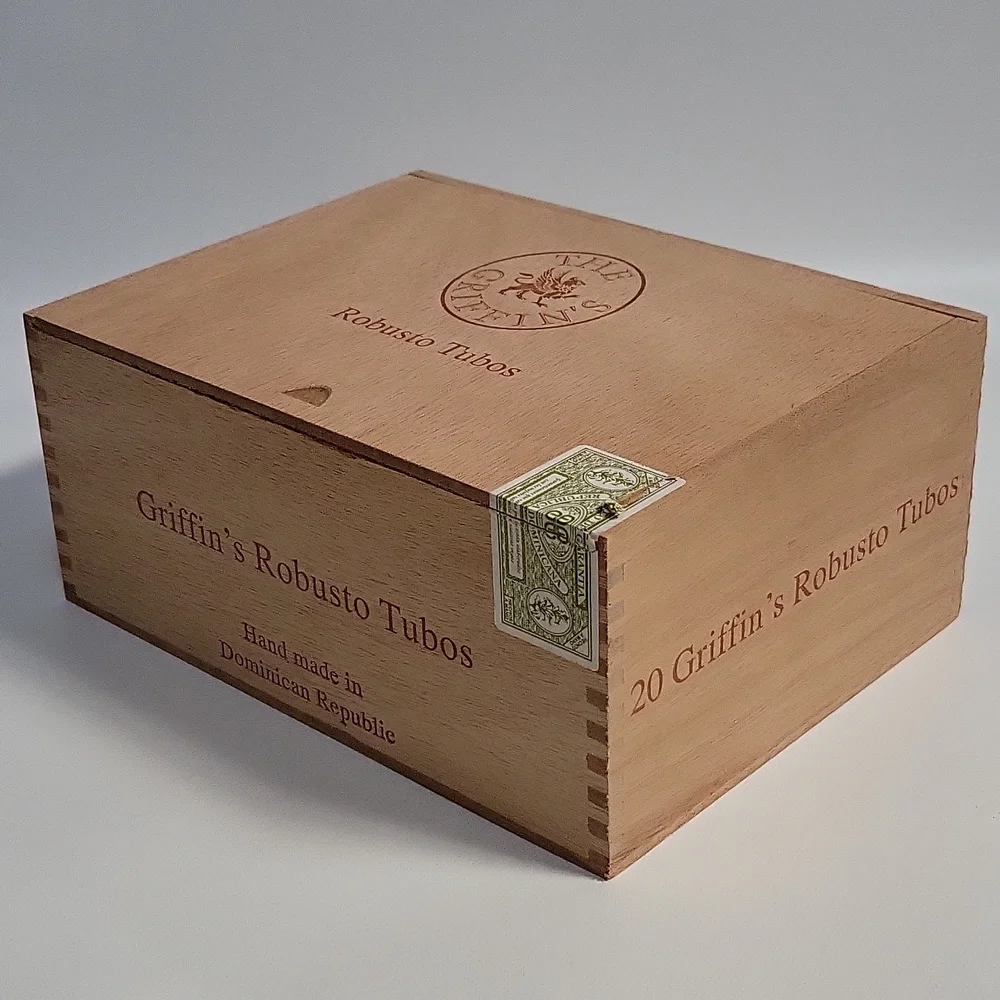 The Griffin's Robusto Tubos Empty Wood Cigar Box
